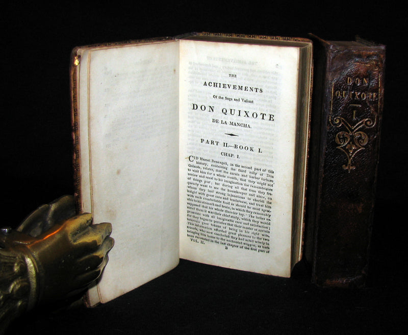 1818 Rare Book set ~ The History and Adventures of the Renowned Don Quixote (2 vols in slipcase)