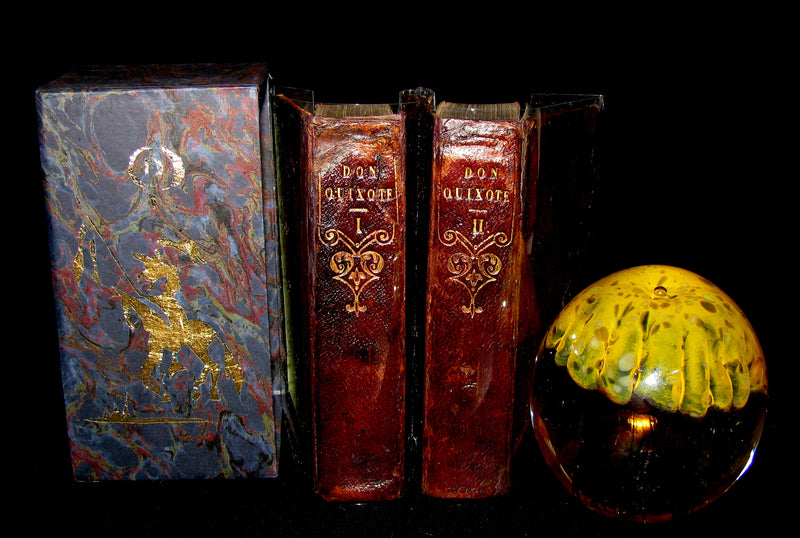 1818 Rare Book set ~ The History and Adventures of the Renowned Don Quixote (2 vols in slipcase)
