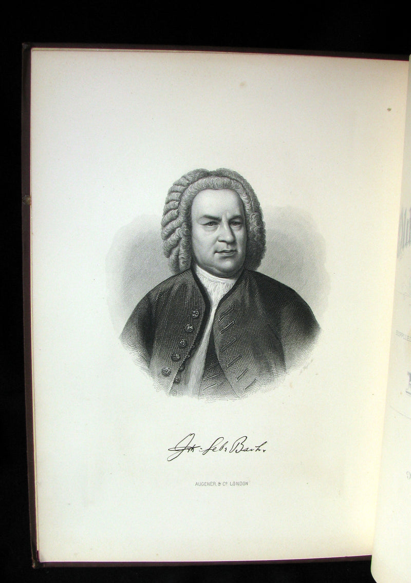 1880's Scarce Victorian Book - OLD GERMAN COMPOSERS FOR THE CLAVECIN (Pianoforte)