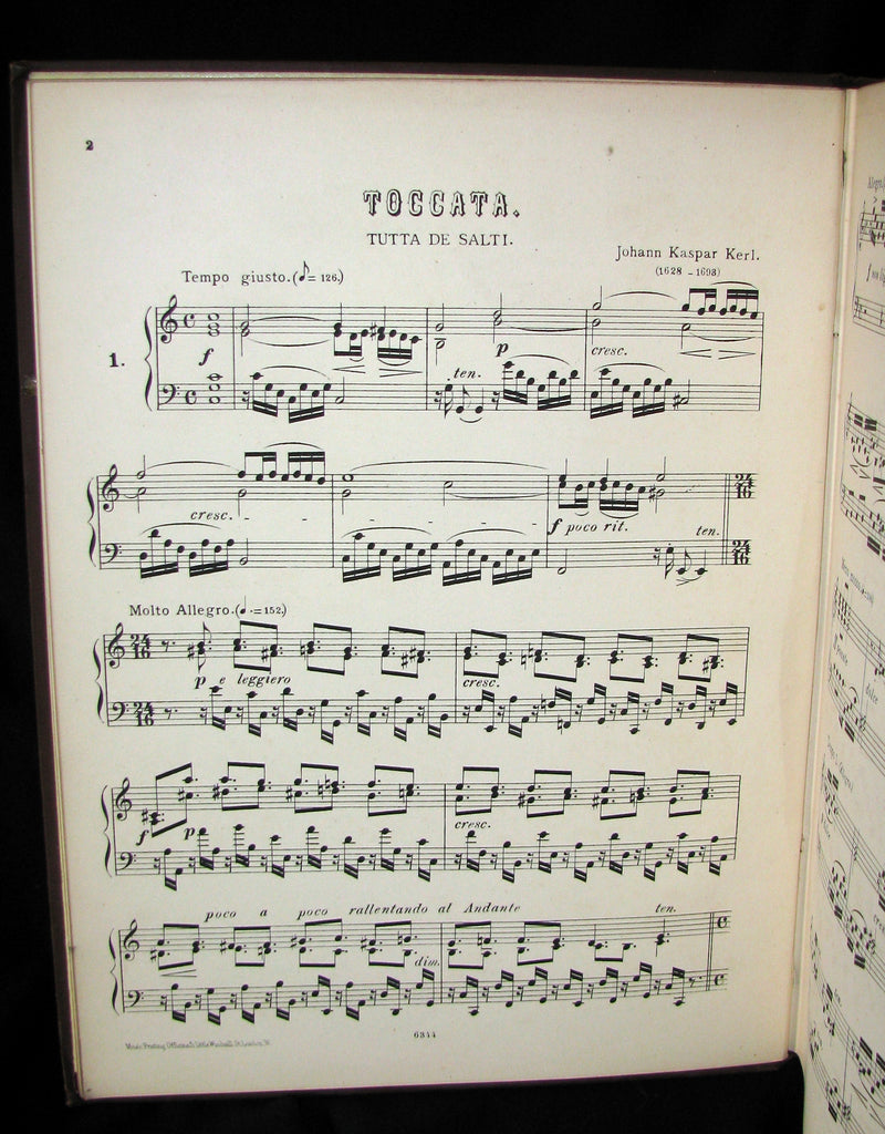 1880's Scarce Victorian Book - OLD GERMAN COMPOSERS FOR THE CLAVECIN (Pianoforte)