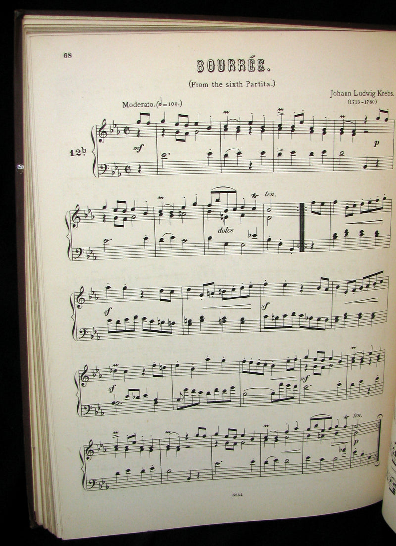 1880's Scarce Victorian Book - OLD GERMAN COMPOSERS FOR THE CLAVECIN (Pianoforte)