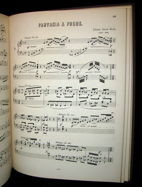 1880's Scarce Victorian Book - OLD GERMAN COMPOSERS FOR THE CLAVECIN (Pianoforte)