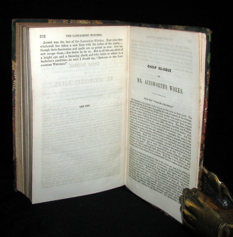 1851 Rare Early Edition - THE LANCASHIRE WITCHES. A Romance Of Pendle Forest.