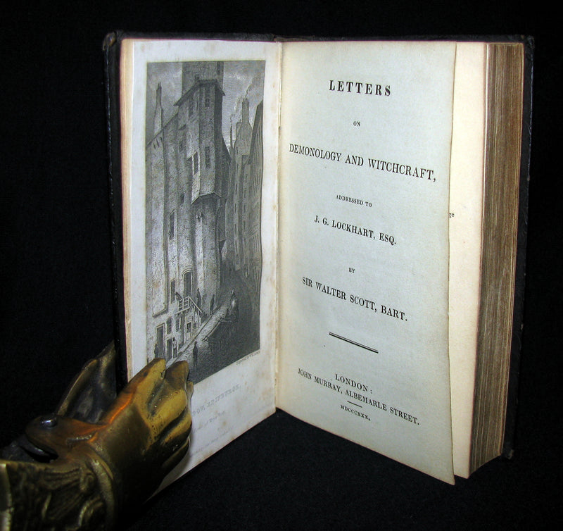 1830 1stED Walter Scott - Letters on Demonology & Witchcraft - WITCHES & FAIRIES