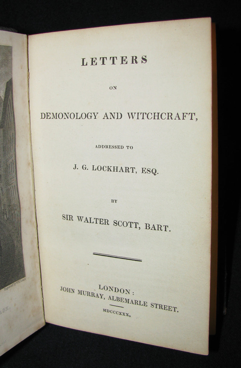 1830 1stED Walter Scott - Letters on Demonology & Witchcraft - WITCHES & FAIRIES