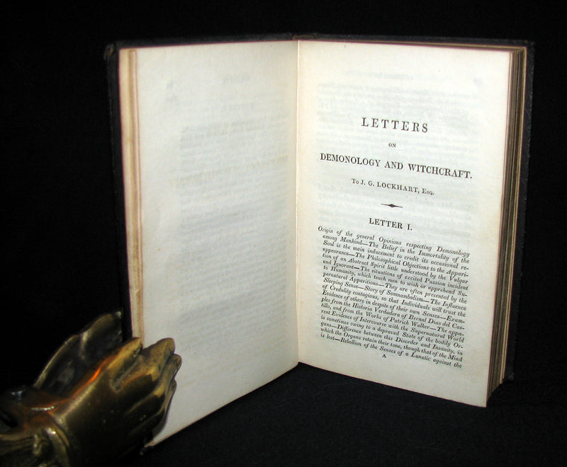 1830 1stED Walter Scott - Letters on Demonology & Witchcraft - WITCHES & FAIRIES