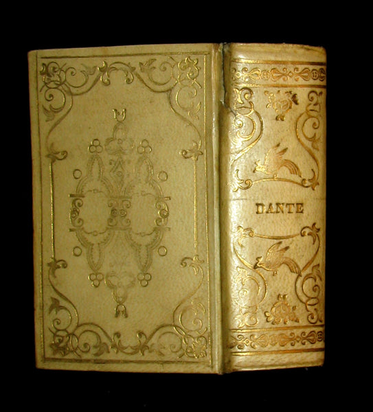 1840 Rare Miniature Italian Book - La Divina Commedia di DANTE ALIGHIERI