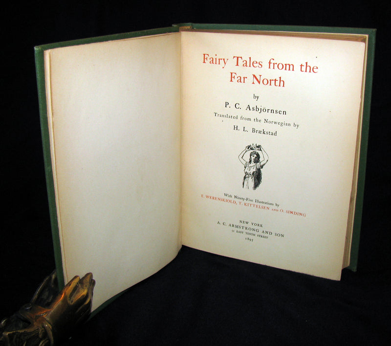 1897 Scarce Norwegian 1stED Book - Fairy Tales from the Far North by P. C. Asbjørnsen
