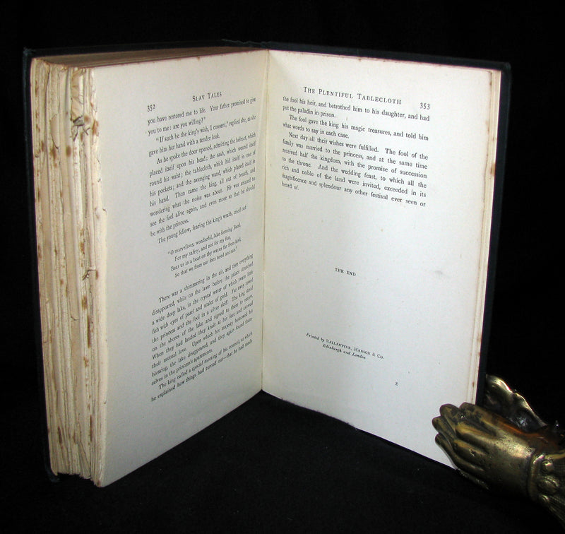 1896 Rare 1stED Book - Fairy Tales of the Slav Peasants & Herdsmen illustrated by E. Harding