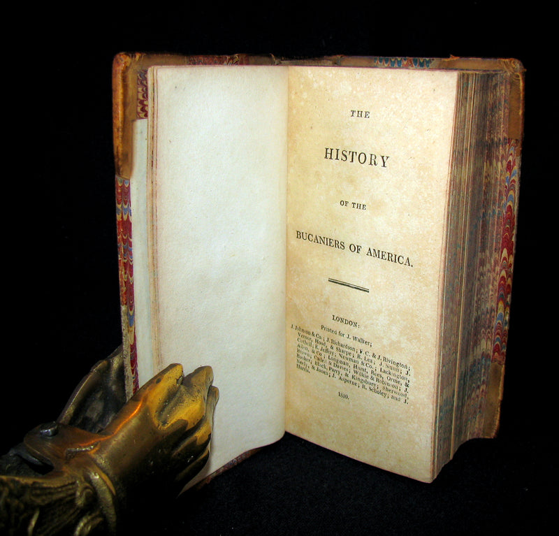 1810 Rare Book - HISTORY OF THE BUCANIERS (BUCCANIERS) OF AMERICA - PIRATES