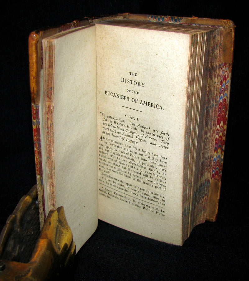 1810 Rare Book - HISTORY OF THE BUCANIERS (BUCCANIERS) OF AMERICA - PIRATES