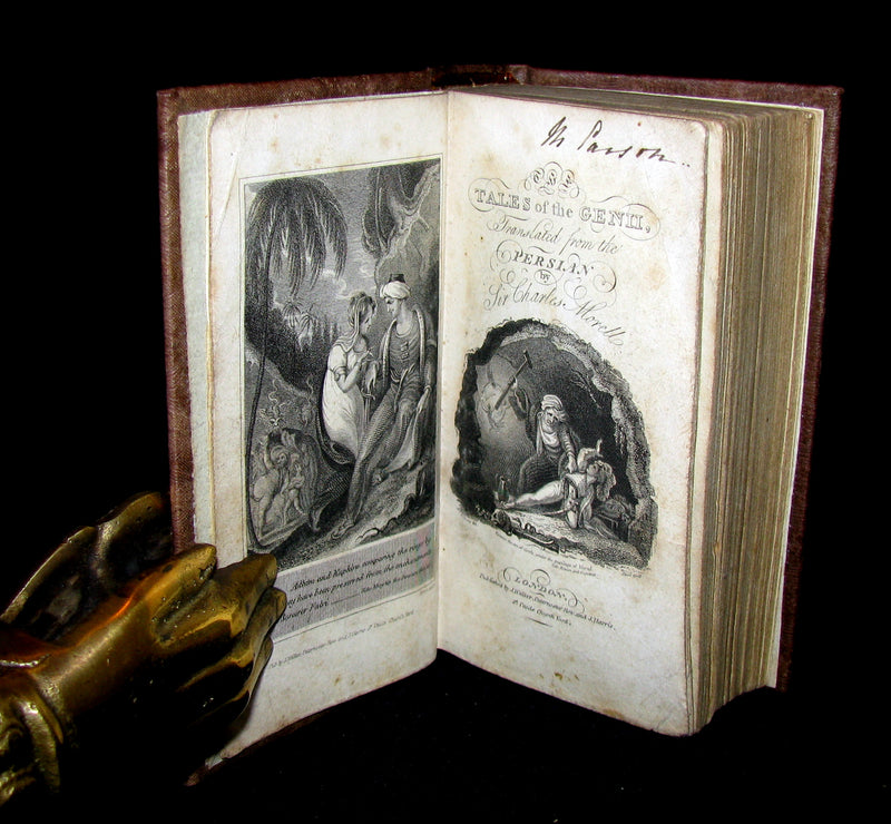 1808 Rare Book - The Tales of the Genii or the Delightful Lessons of Horam, The Son of Asmar