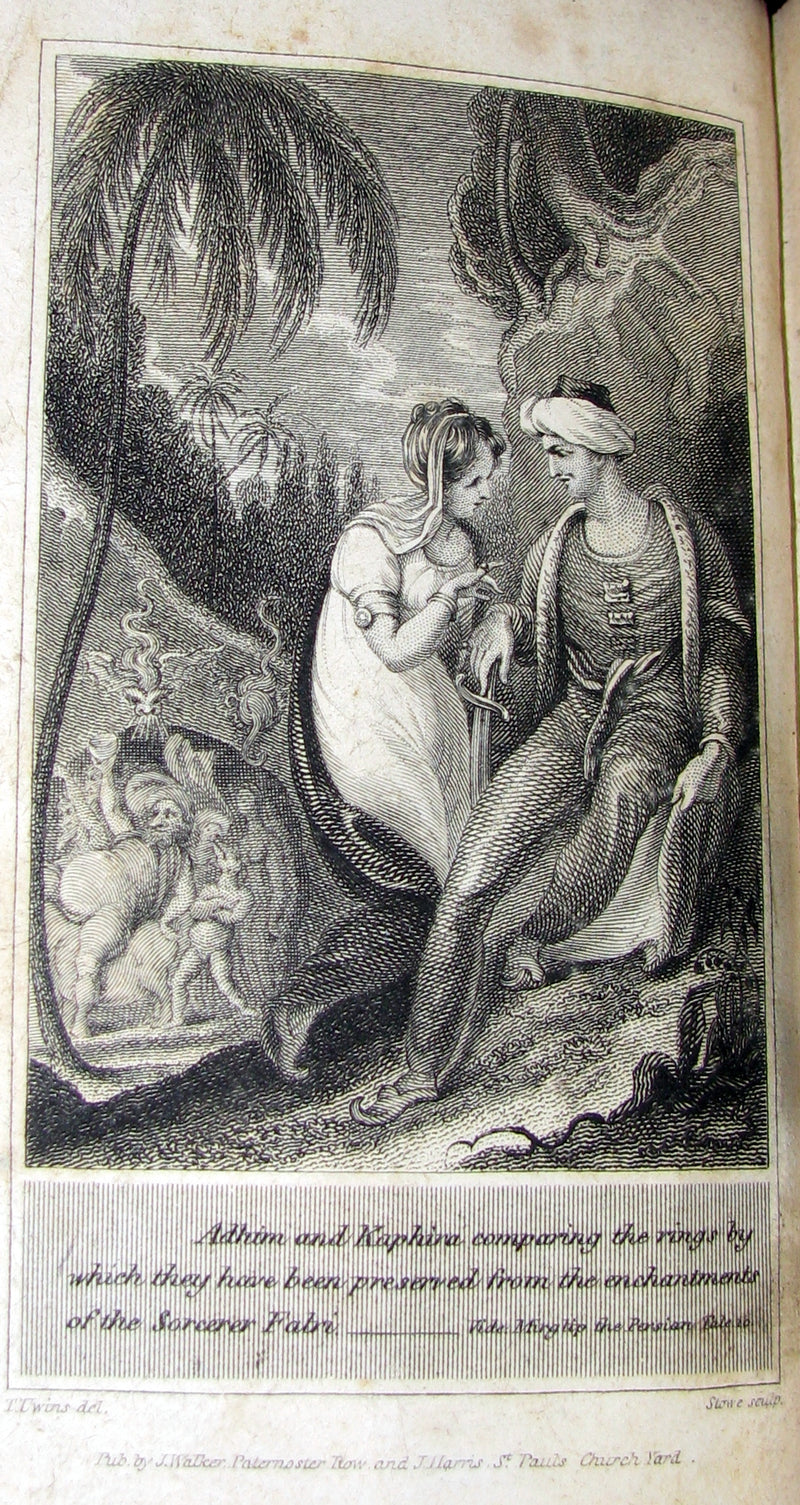 1808 Rare Book - The Tales of the Genii or the Delightful Lessons of Horam, The Son of Asmar