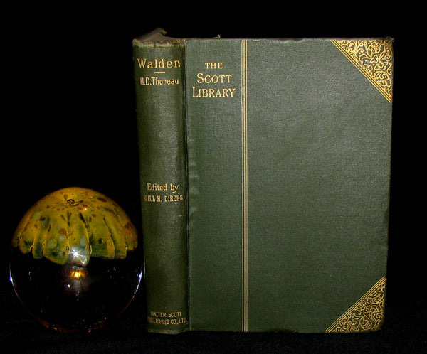 1886 Rare Victorian Book - WALDEN or, Life in the Woods by Henry David Thoreau