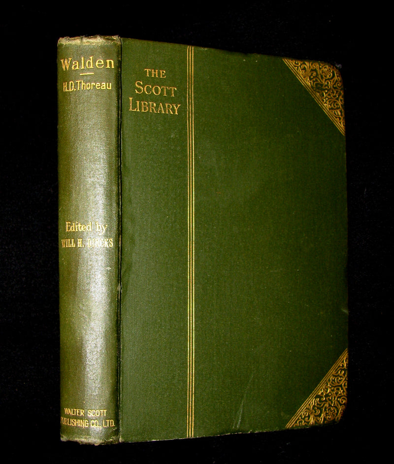1886 Rare Victorian Book - WALDEN or, Life in the Woods by Henry David Thoreau