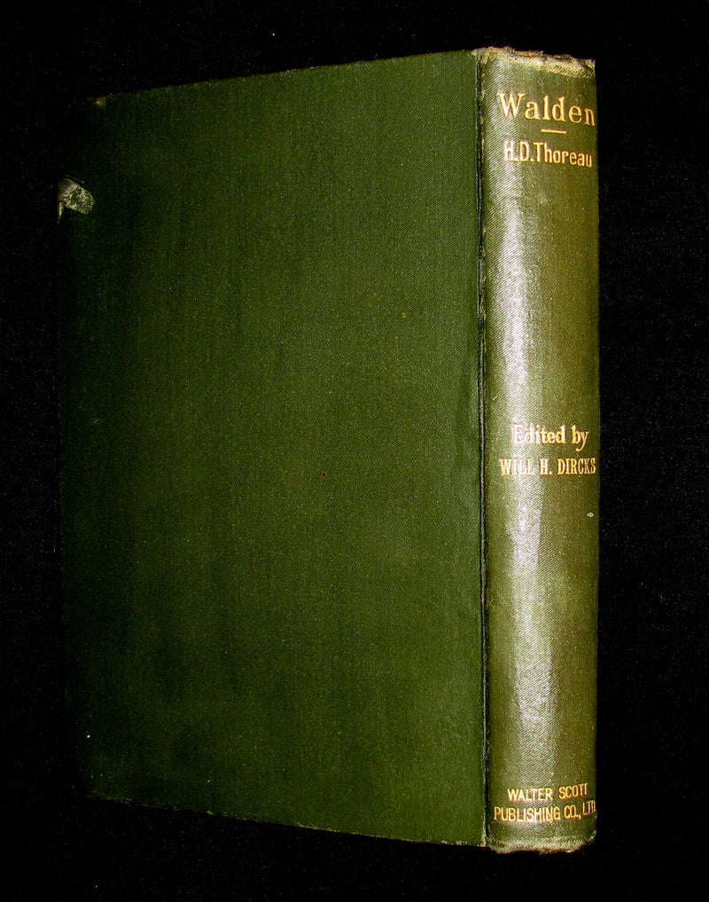 1886 Rare Victorian Book - WALDEN or, Life in the Woods by Henry David Thoreau