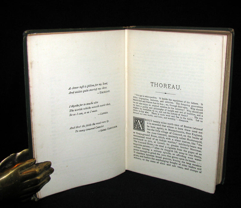 1886 Rare Victorian Book - WALDEN or, Life in the Woods by Henry David Thoreau