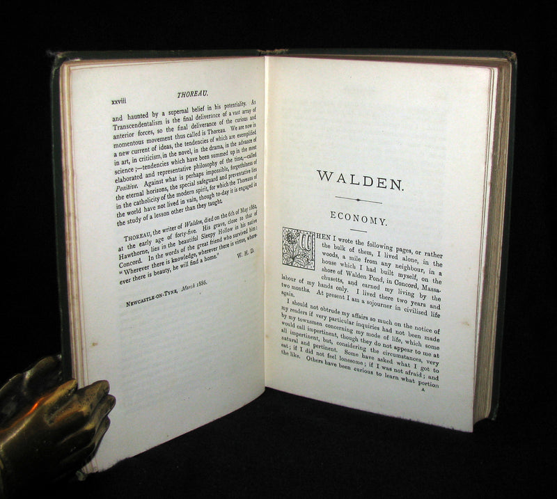 1886 Rare Victorian Book - WALDEN or, Life in the Woods by Henry David Thoreau