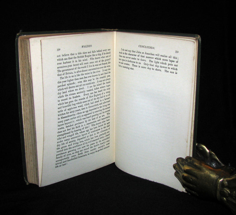 1886 Rare Victorian Book - WALDEN or, Life in the Woods by Henry David Thoreau