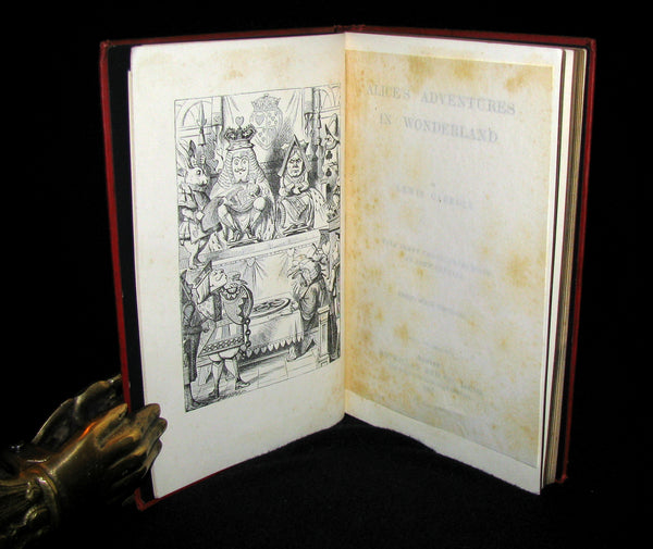 1897 Rare Victorian Book - Alice's Adventures in Wonderland by Lewis Carroll