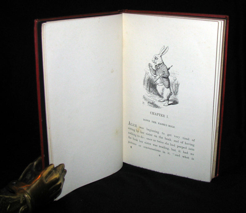 1897 Rare Victorian Book - Alice's Adventures in Wonderland by Lewis Carroll