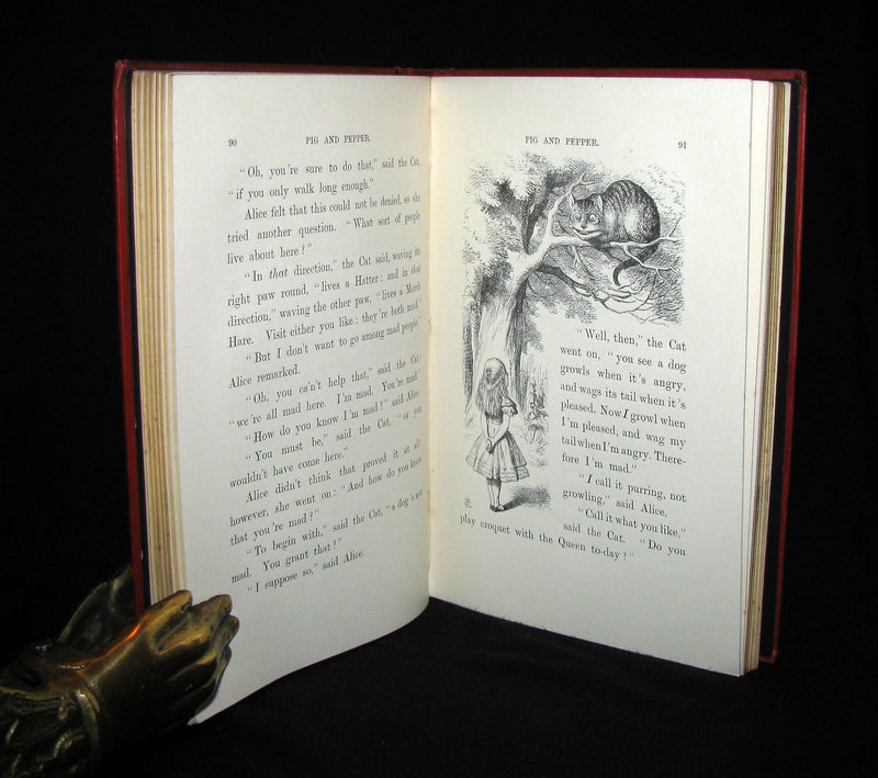 1897 Rare Victorian Book - Alice's Adventures in Wonderland by Lewis Carroll