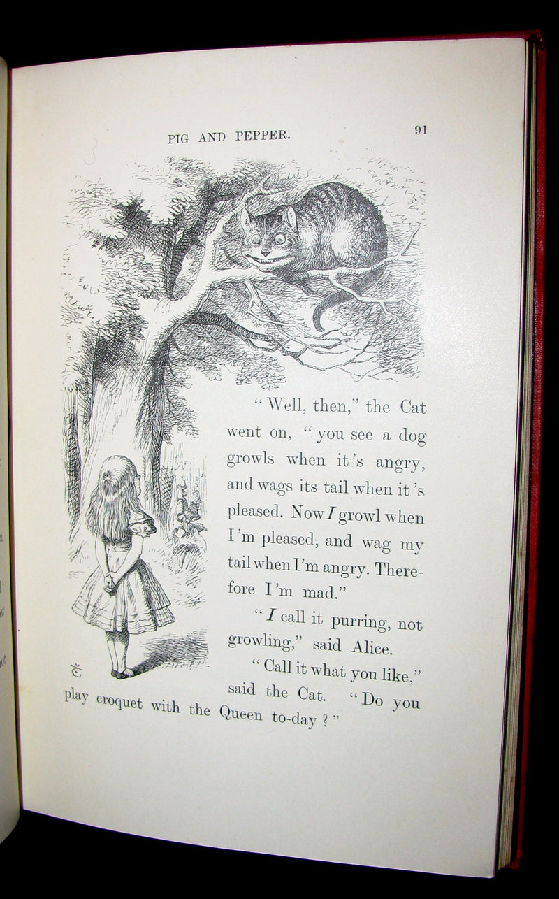 1897 Rare Victorian Book - Alice's Adventures in Wonderland by Lewis Carroll