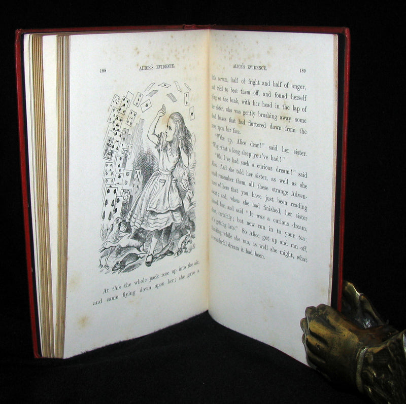 1897 Rare Victorian Book - Alice's Adventures in Wonderland by Lewis Carroll