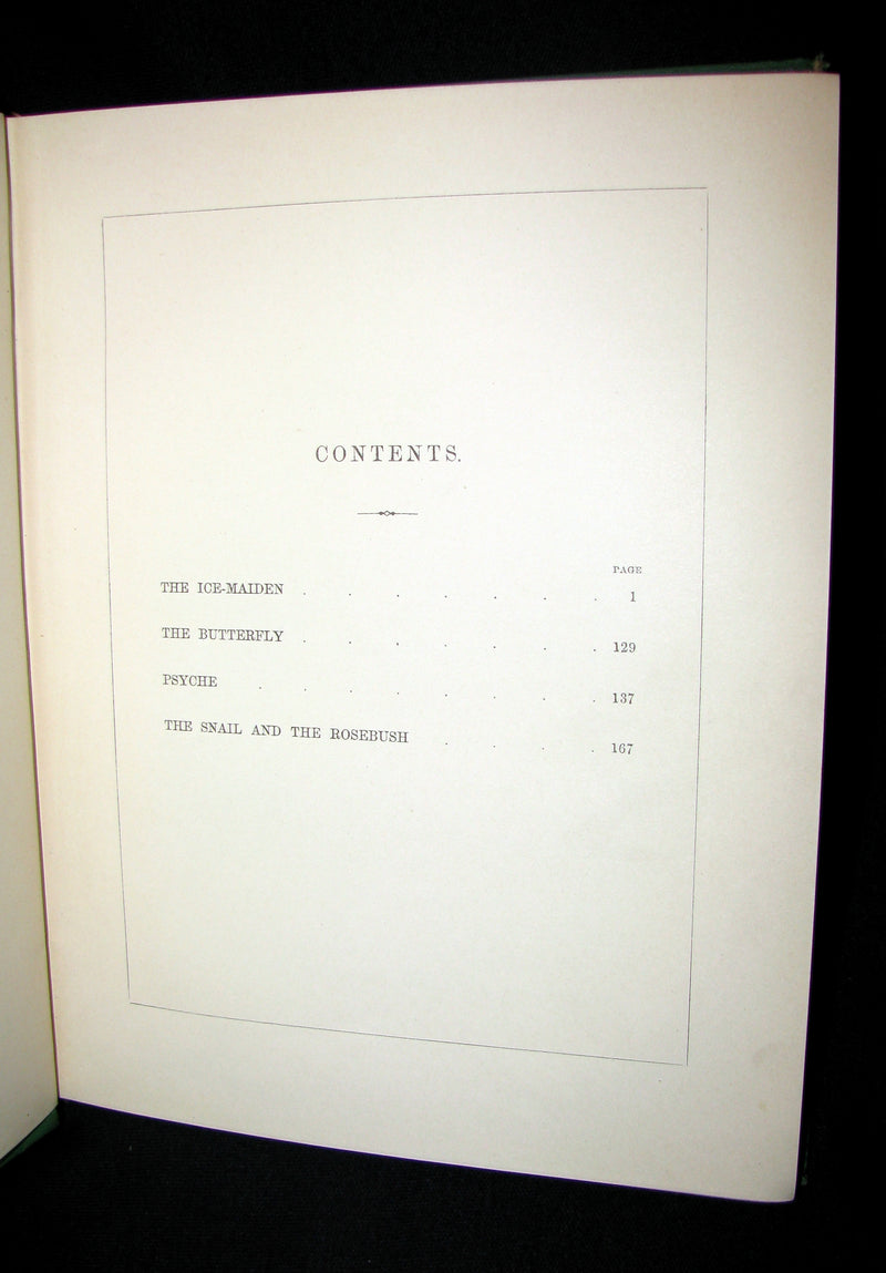 1863 Scarce Victorian Book -  The Ice-Maiden by Hans Christian Andersen illustrated by Zwecker