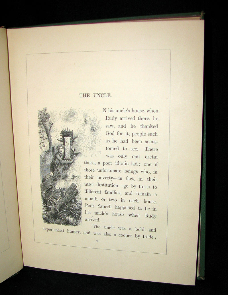 1863 Scarce Victorian Book -  The Ice-Maiden by Hans Christian Andersen illustrated by Zwecker