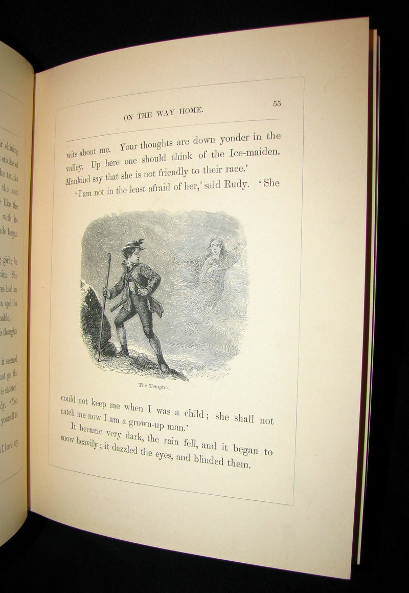 1863 Scarce Victorian Book -  The Ice-Maiden by Hans Christian Andersen illustrated by Zwecker