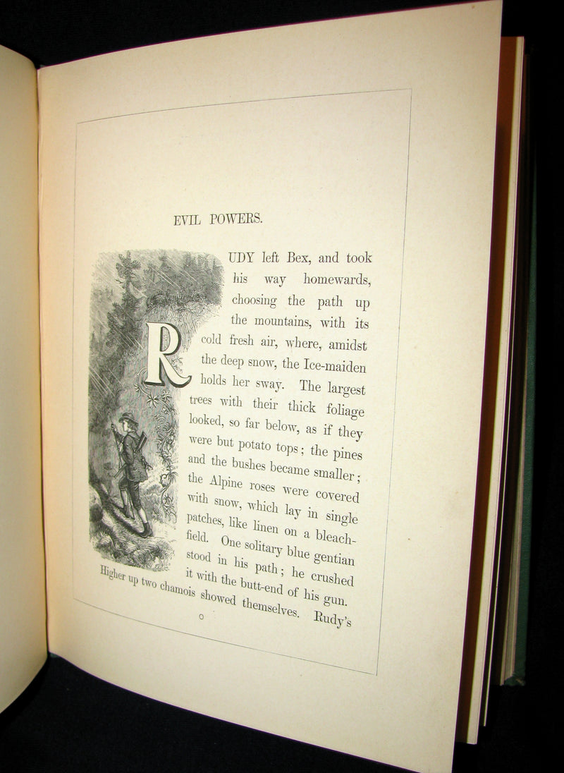 1863 Scarce Victorian Book -  The Ice-Maiden by Hans Christian Andersen illustrated by Zwecker