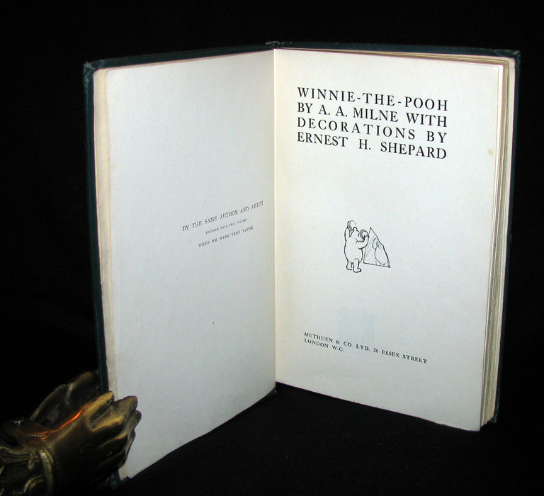 1926  First UK Edition - A. A. Milne & Ernest H. Shepard -  WINNIE-THE-POOH