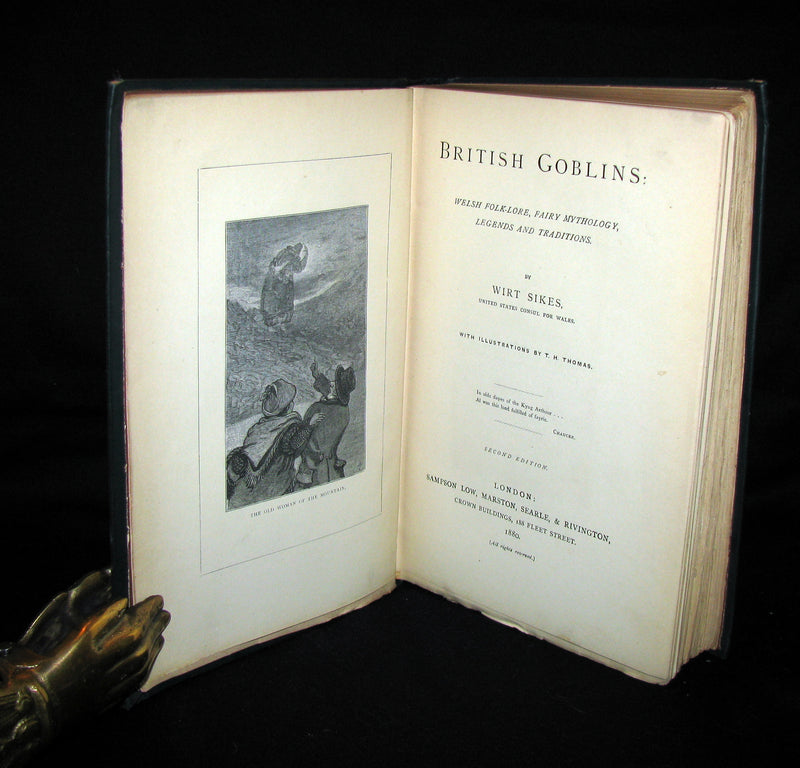 1880 Scarce Victorian Book - BRITISH GOBLINS: Welsh Folk-lore, Fairy Mythology.