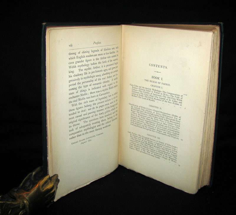 1880 Scarce Victorian Book - BRITISH GOBLINS: Welsh Folk-lore, Fairy Mythology.