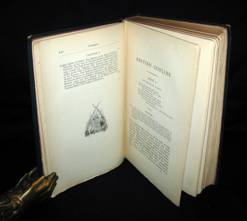1880 Scarce Victorian Book - BRITISH GOBLINS: Welsh Folk-lore, Fairy Mythology.