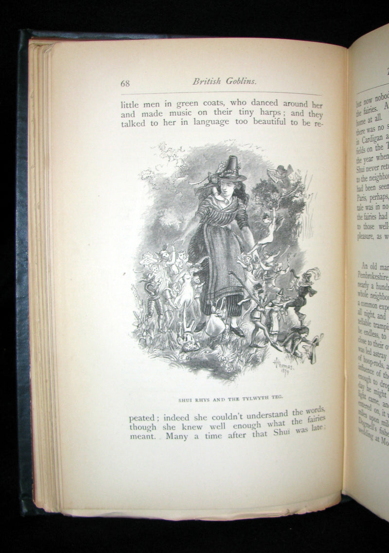 1880 Scarce Victorian Book - BRITISH GOBLINS: Welsh Folk-lore, Fairy Mythology.