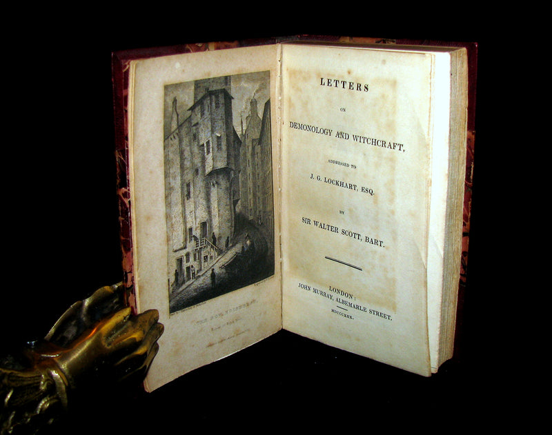 1830 1stED Walter Scott - Letters on Demonology & Witchcraft - WITCHES & FAIRIES
