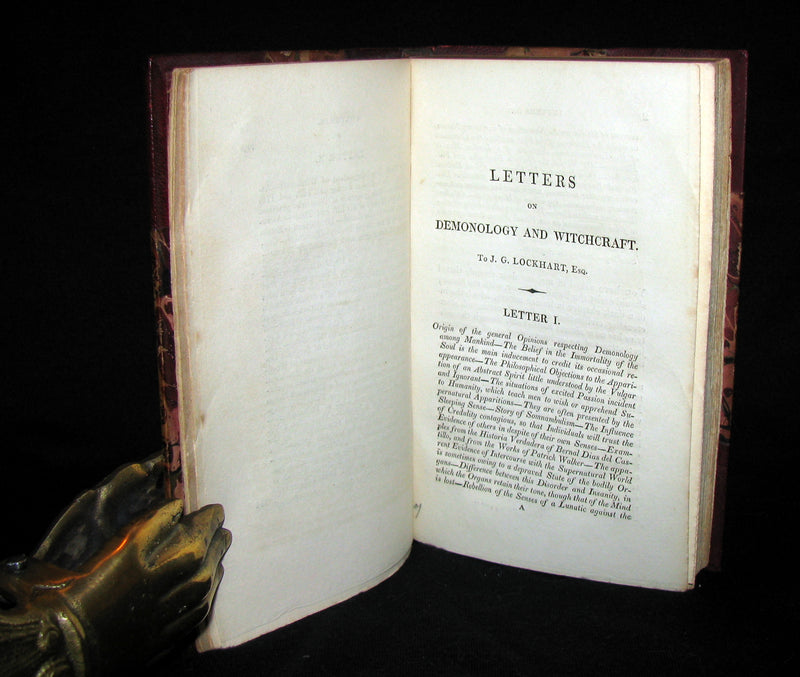 1830 1stED Walter Scott - Letters on Demonology & Witchcraft - WITCHES & FAIRIES
