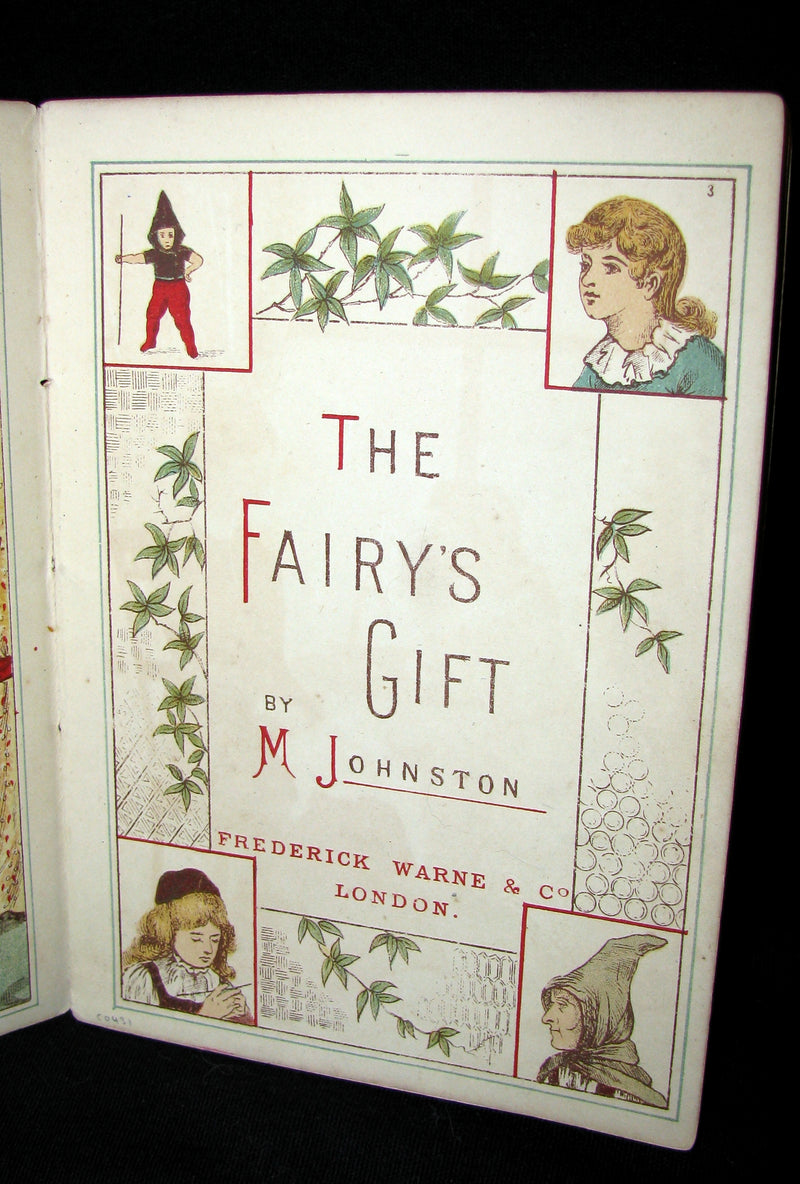 1883 Scarce Victorian Booklet - The Fairy's Gift by M. Johnson (Johnston) A Knitting Fairy Tale