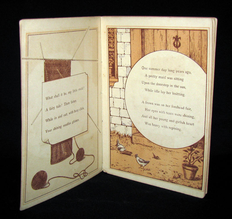 1883 Scarce Victorian Booklet - The Fairy's Gift by M. Johnson (Johnston) A Knitting Fairy Tale