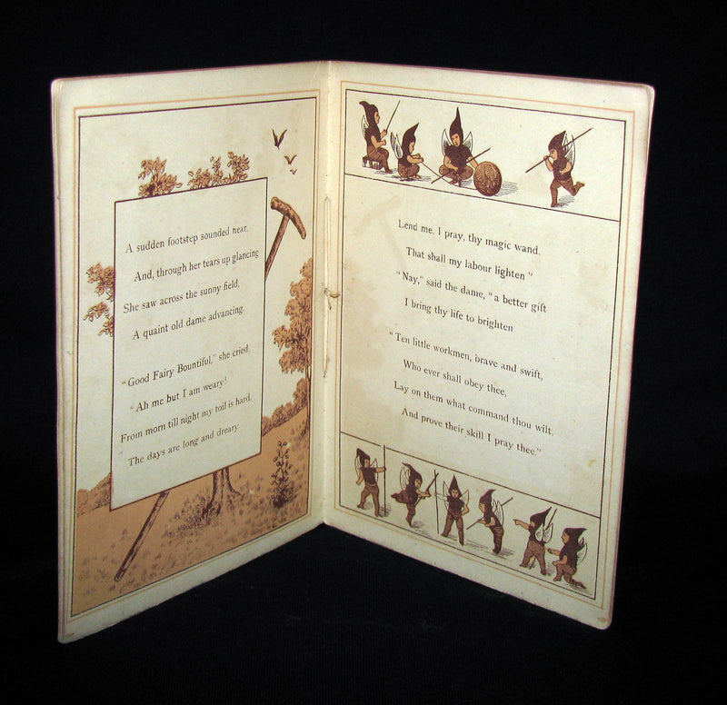1883 Scarce Victorian Booklet - The Fairy's Gift by M. Johnson (Johnston) A Knitting Fairy Tale
