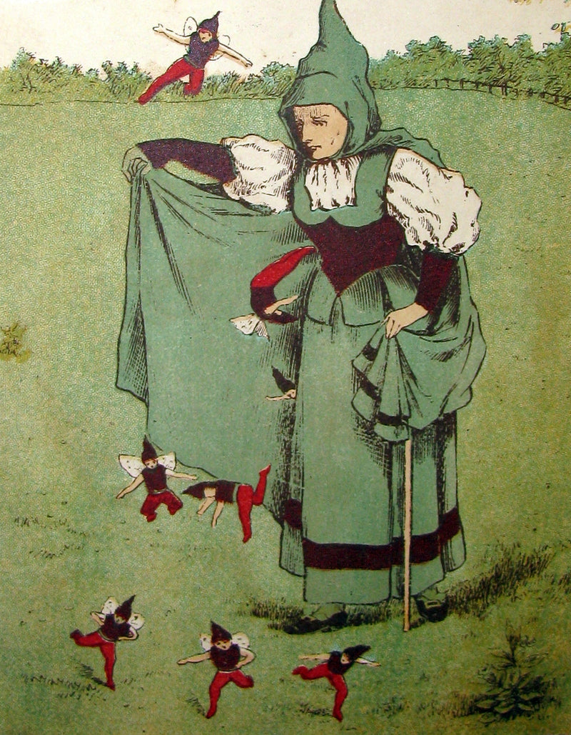 1883 Scarce Victorian Booklet - The Fairy's Gift by M. Johnson (Johnston) A Knitting Fairy Tale