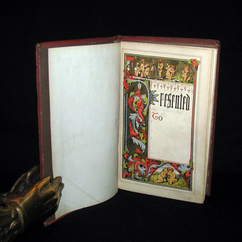 1873 Rare Victorian Book - The Poetical Works of Edgar Allan Poe. Edinburgh Illustrated.