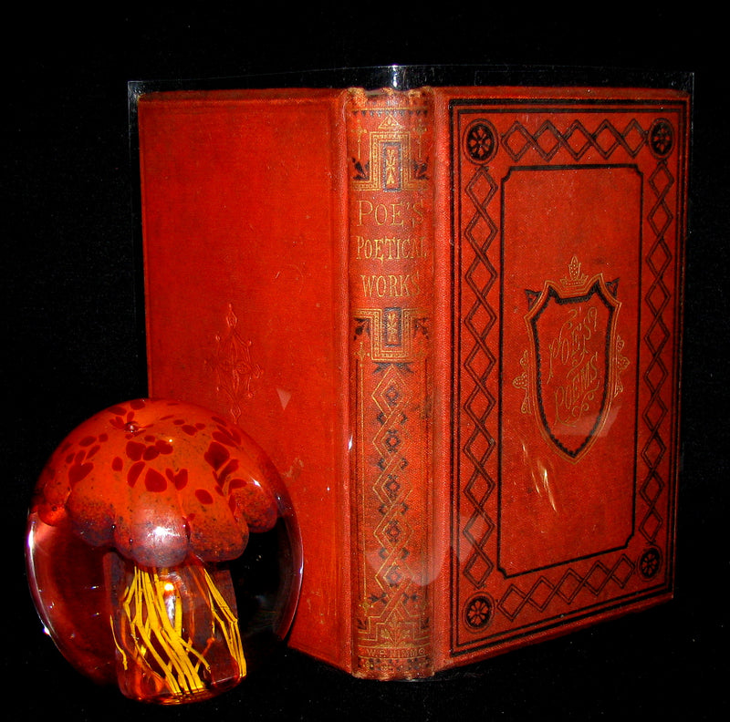 1873 Rare Victorian Book - The Poetical Works of Edgar Allan Poe. Edinburgh Illustrated.