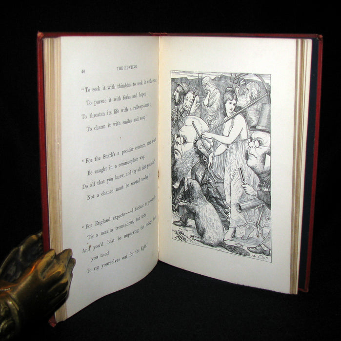 1876 Rare Victorian Book - The Hunting of the SNARK by Lewis Carroll.