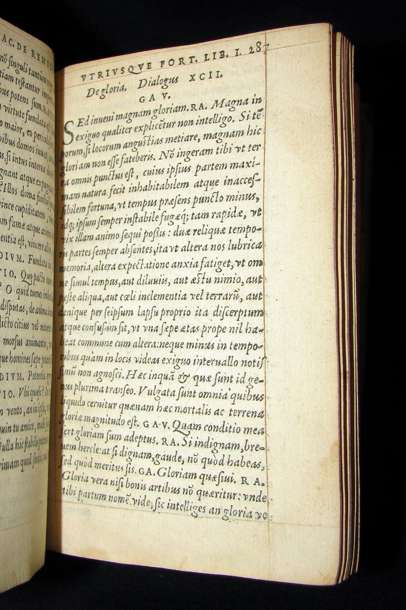 1557 Scarce Book - Petrarch's Remedies for Fortune Fair and Foul (De remediis utriusque fortunae)