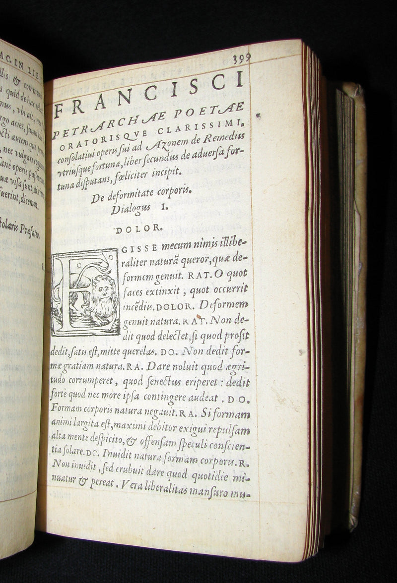 1557 Scarce Book - Petrarch's Remedies for Fortune Fair and Foul (De remediis utriusque fortunae)
