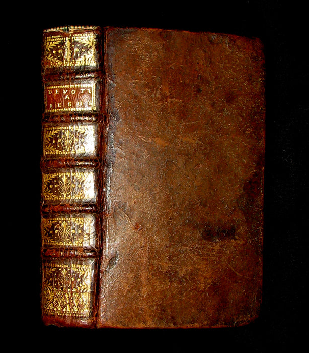 1725 Scarce French Book - The devotion to the Sacred Heart of Jesus by Father Croiset