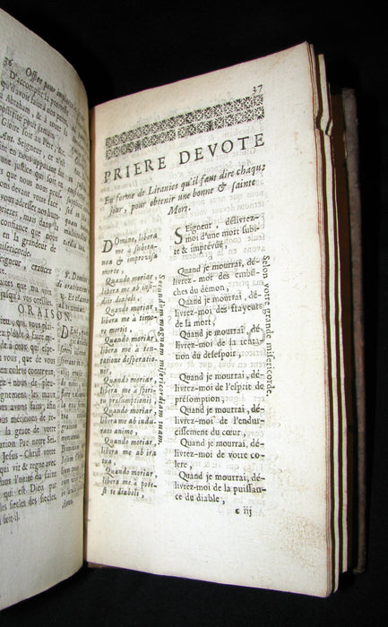 1725 Scarce French Book - The devotion to the Sacred Heart of Jesus by Father Croiset